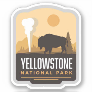 Yellowstone National Park Large Vinyl Sticker
