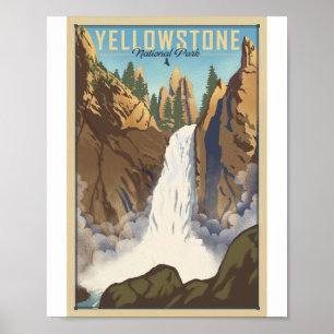 Yellowstone National Park Litho Artwork Poster