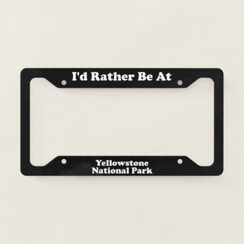 Yellowstone National Park _ LPF License Plate Frame