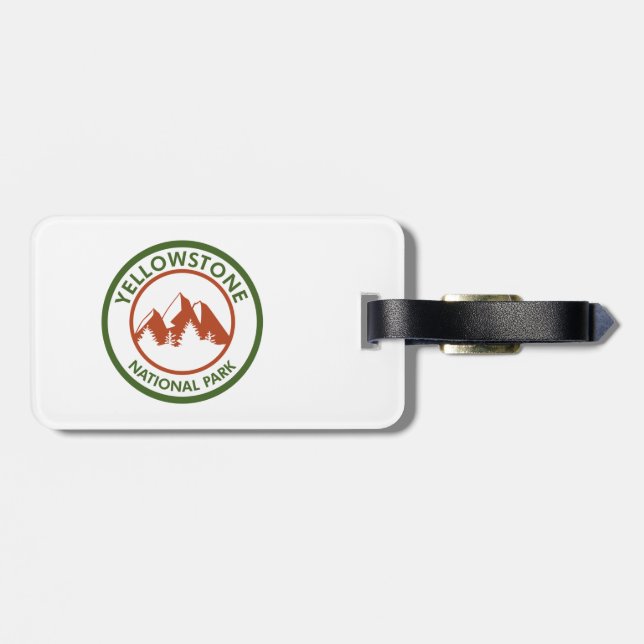 Yellowstone National Park Luggage Tag (Back Horizontal)