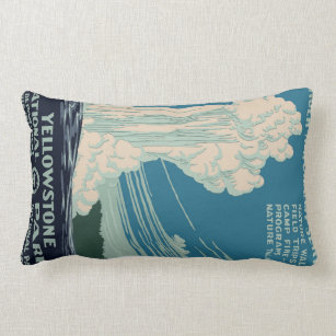 Yellowstone National Park Lumbar Pillow