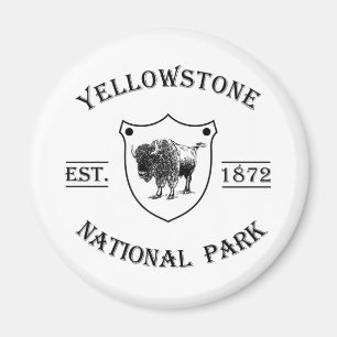 Yellowstone national park magnet