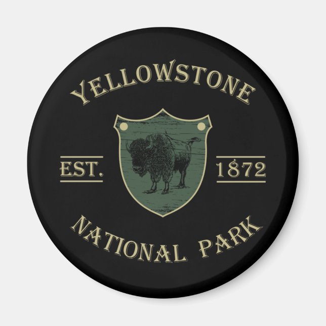 Yellowstone national park magnet (Front)