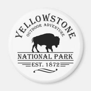 Yellowstone national park magnet