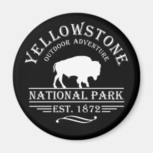 Yellowstone national park magnet