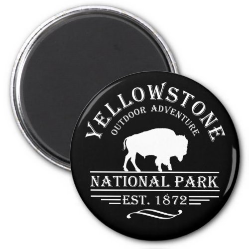 Yellowstone national park magnet