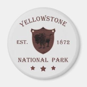 Yellowstone national park magnet