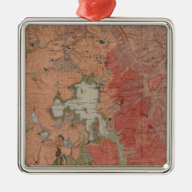 Yellowstone National Park Metal Ornament (Front)