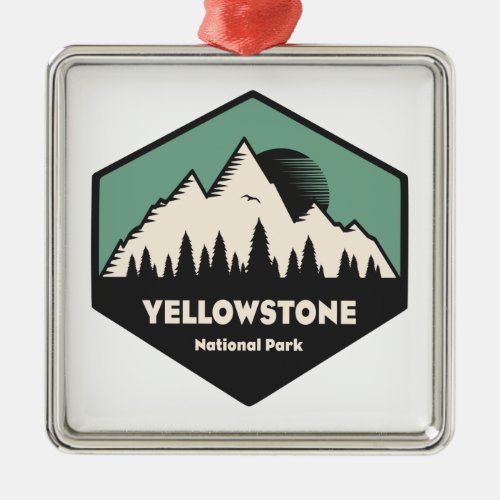 Yellowstone National Park Metal Ornament