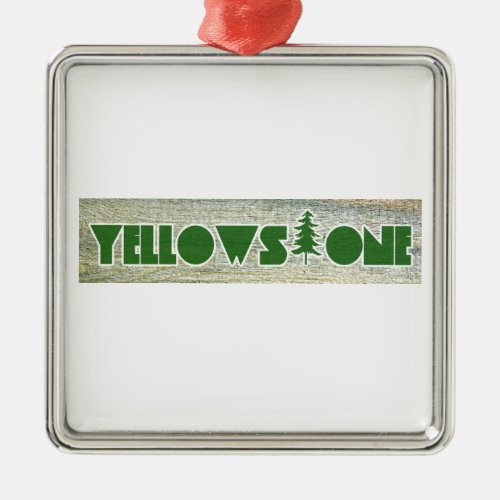 Yellowstone National Park Metal Ornament