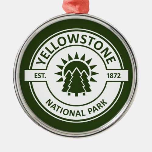 Yellowstone National Park Metal Ornament