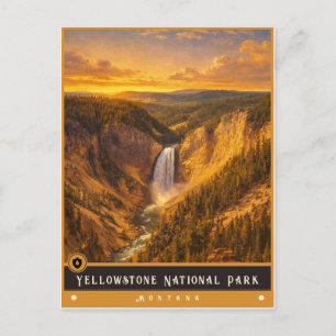 Yellowstone National Park   Montana Postcard