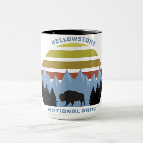 Yellowstone National Park Mountain Souvenir Mug