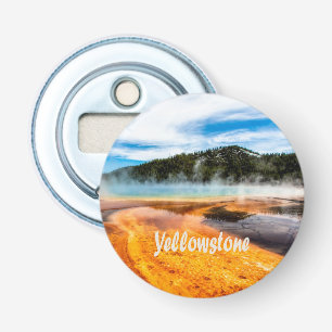 Yellowstone National Park Mountains Nature Animals Bottle Opener
