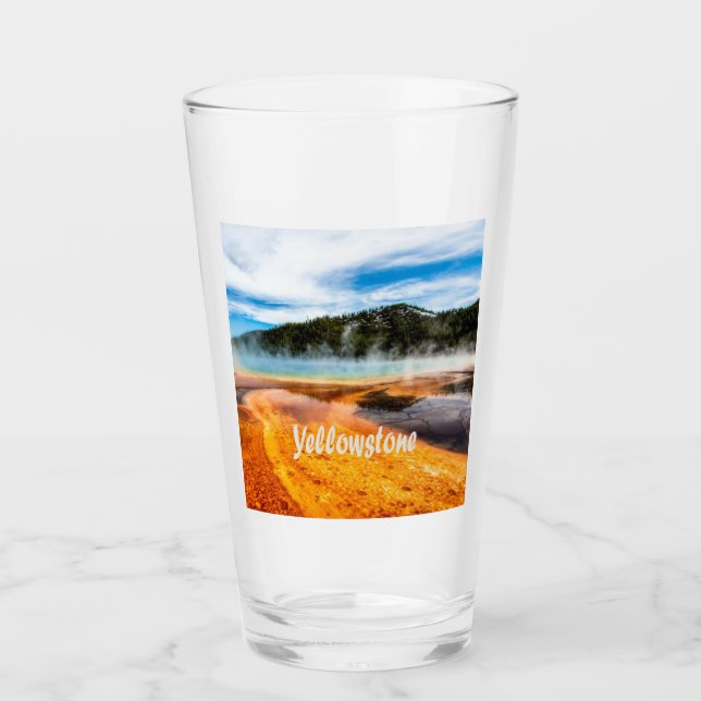 Yellowstone National Park Mountains Nature Animals Glass (Front)
