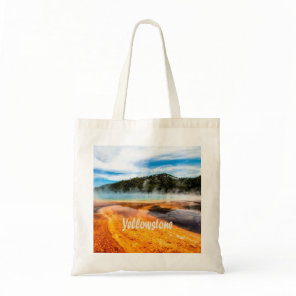 Yellowstone National Park Mountains Nature Animals Tote Bag