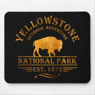 Yellowstone national park mouse pad