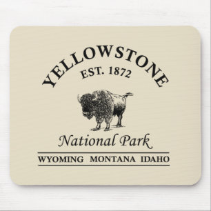 Yellowstone national park mouse pad