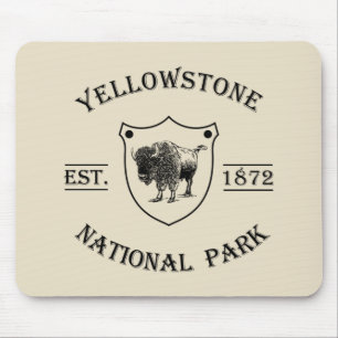 Yellowstone national park mouse pad