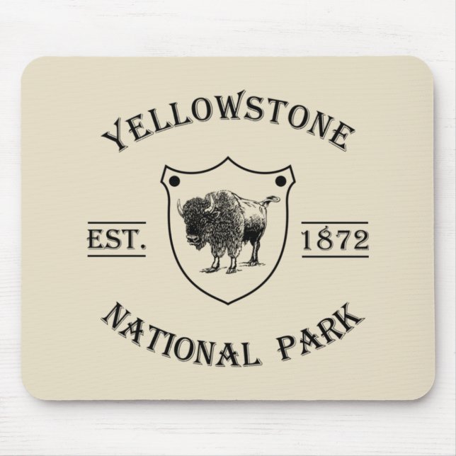 Yellowstone national park mouse pad (Front)