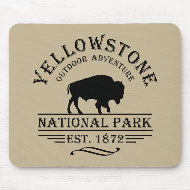Yellowstone national park mouse pad (Front)