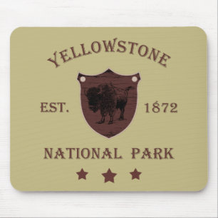 Yellowstone national park mouse pad