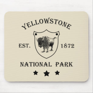 Yellowstone national park mouse pad