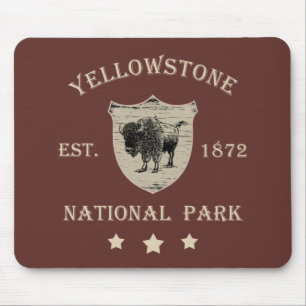 Yellowstone national park mouse pad