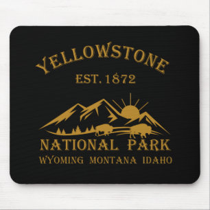 Yellowstone national park mouse pad