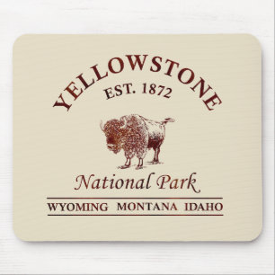 Yellowstone national park mouse pad