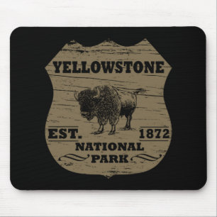 Yellowstone national park mouse pad