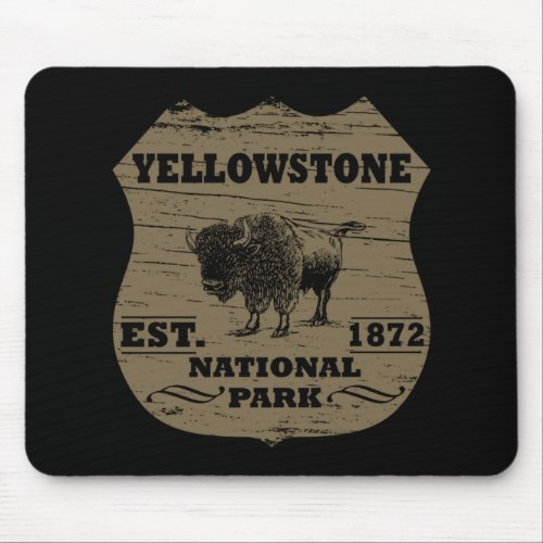 Yellowstone national park mouse pad