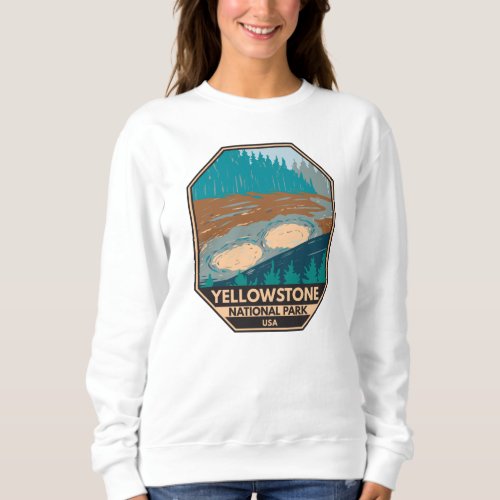 Yellowstone National Park Mud Volcano Vintage Sweatshirt