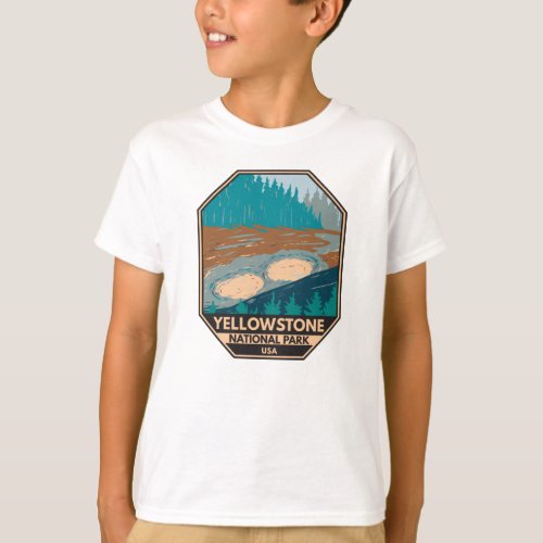 Yellowstone National Park Mud Volcano Vintage  T_Shirt