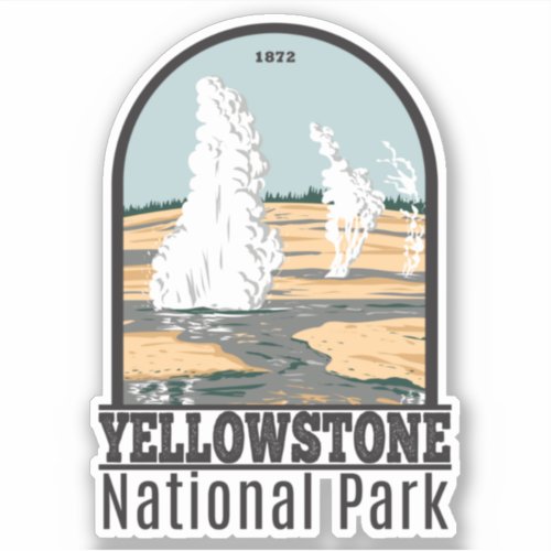 Yellowstone National Park Norris Geyser Basin Sticker