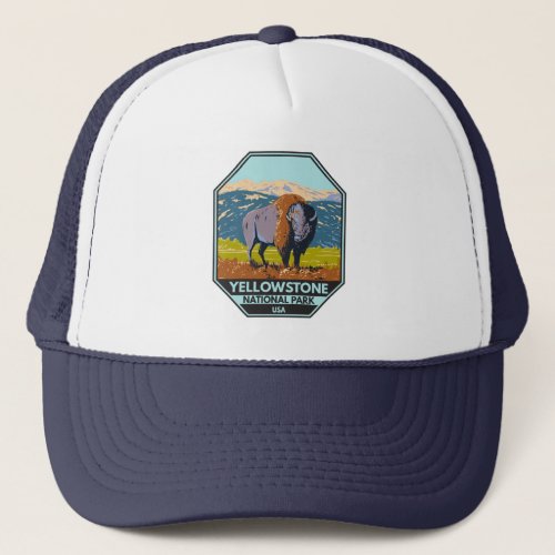 Yellowstone National Park North American Bison  Trucker Hat