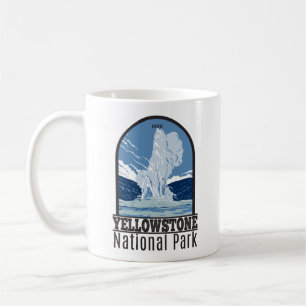 Yellowstone National Park Old Faithful Vintage Coffee Mug