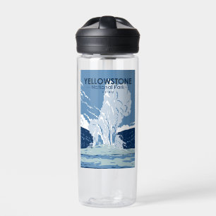 Yellowstone National Park Old Faithful Vintage Water Bottle