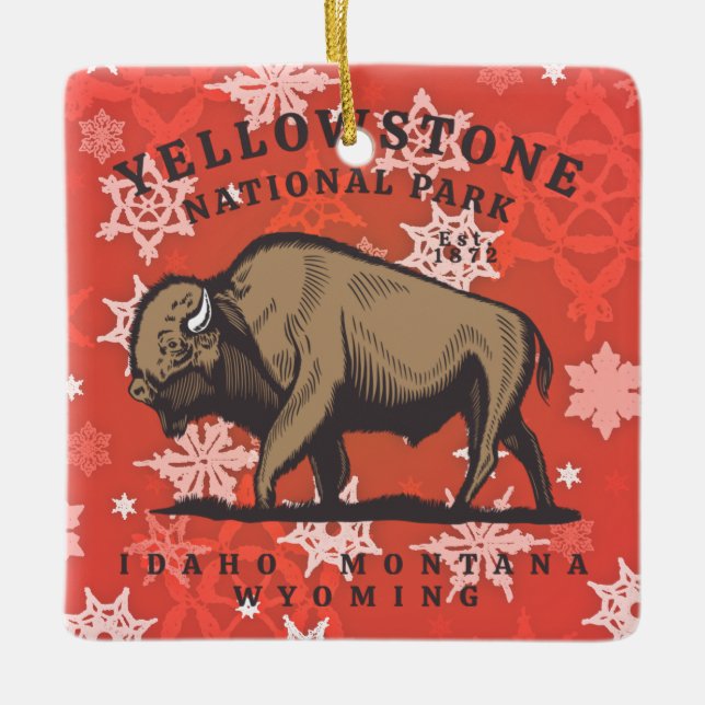 Yellowstone National Park Ornament (Front)