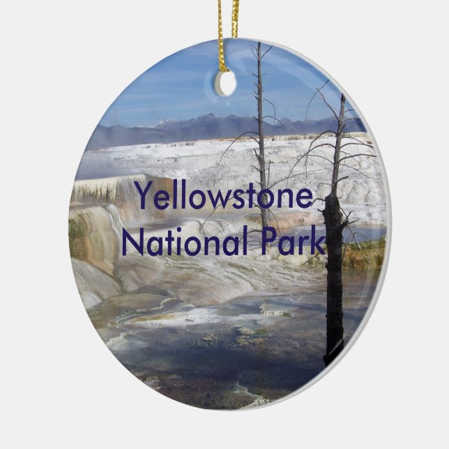 Yellowstone National Park Ornament (Left)
