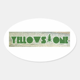 Yellowstone National Park Oval Sticker