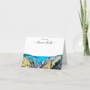 Yellowstone National Park Personalized Note Card