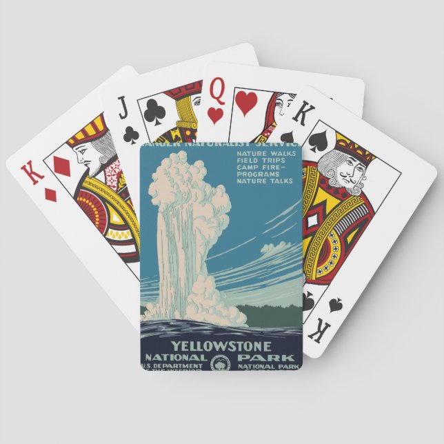 Yellowstone National Park Poker Cards (Back)