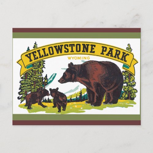 Yellowstone National Park Postcard