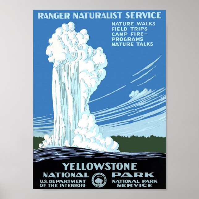 Yellowstone National Park Poster (Front)