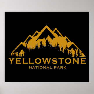 yellowstone national park poster