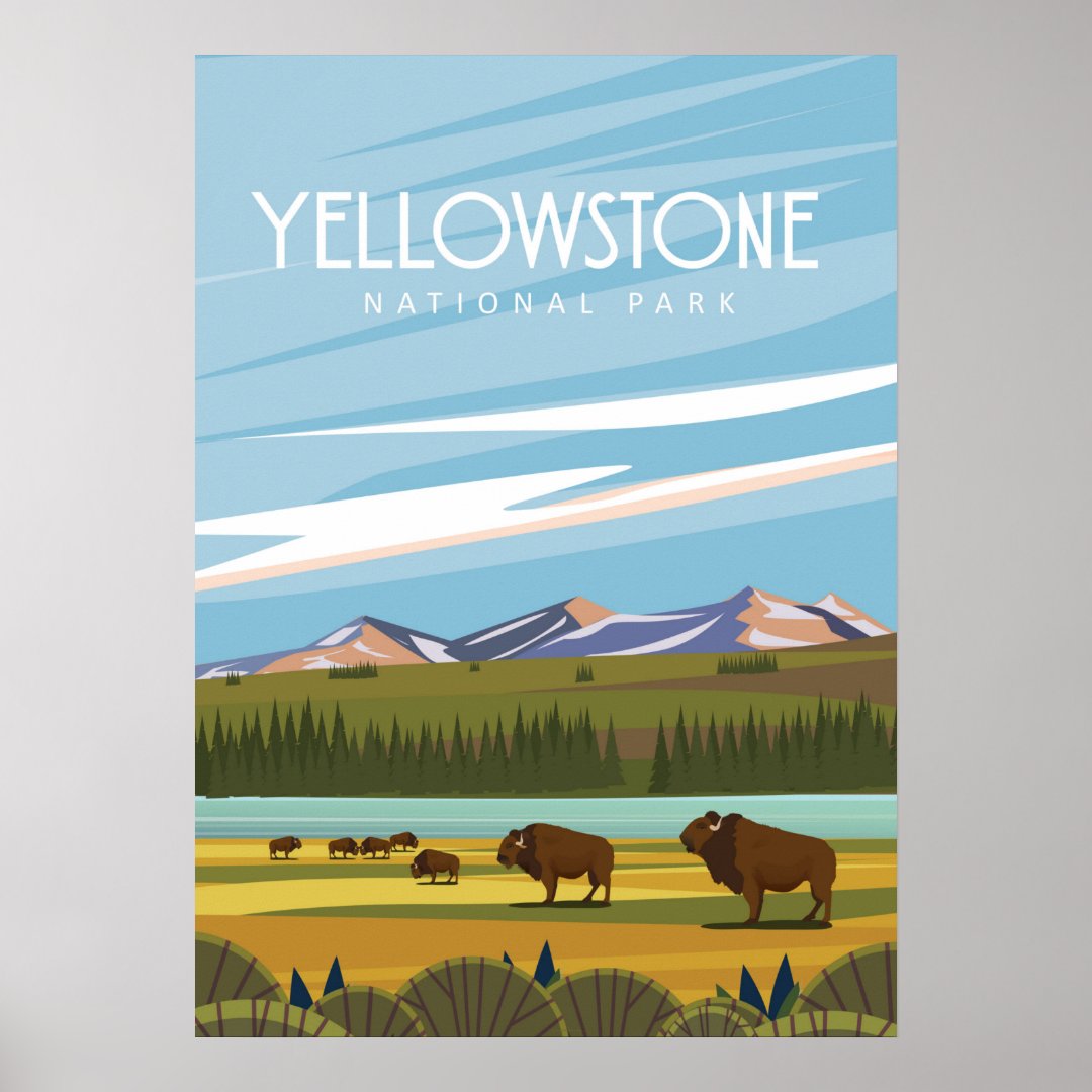 Yellowstone national park poster | Zazzle