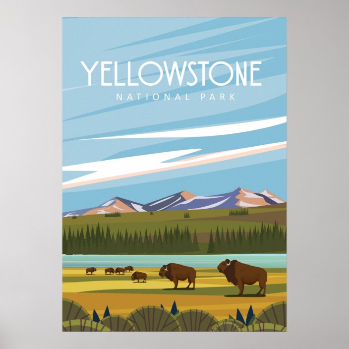 Yellowstone national park poster | Zazzle.com