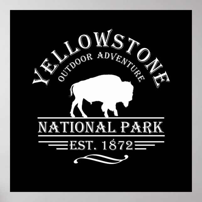Yellowstone national park poster (Front)