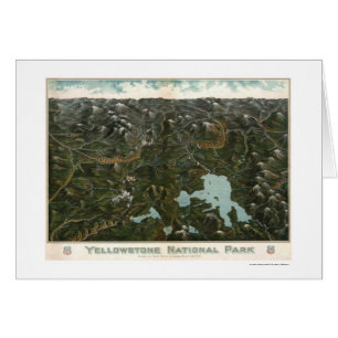 Yellowstone National Park Poster 1902 Cards